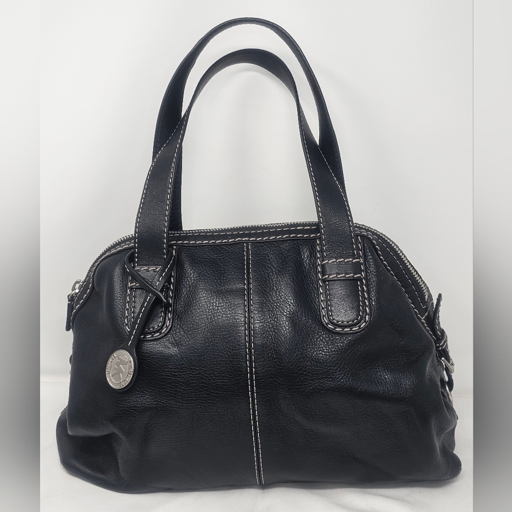 Michael Kors Hudson Large Black Pebbled Leather Shoulder Bag Satchel NWT $398